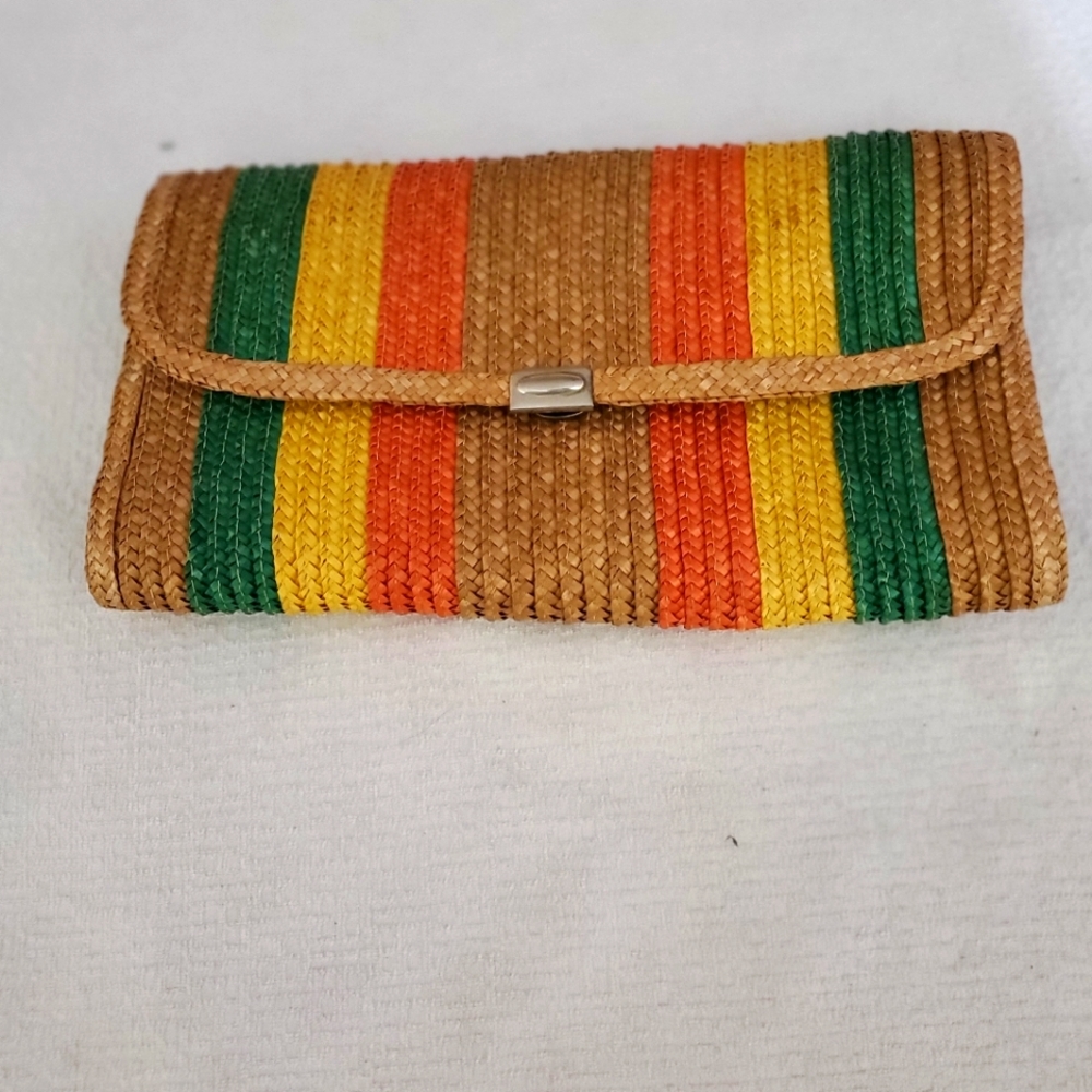 Women Straw Clutch Purse